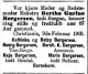 Dødsannonse Berthe Gurine Bergersen