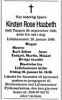 Dødsannonse Kirsten Rose Haabeth