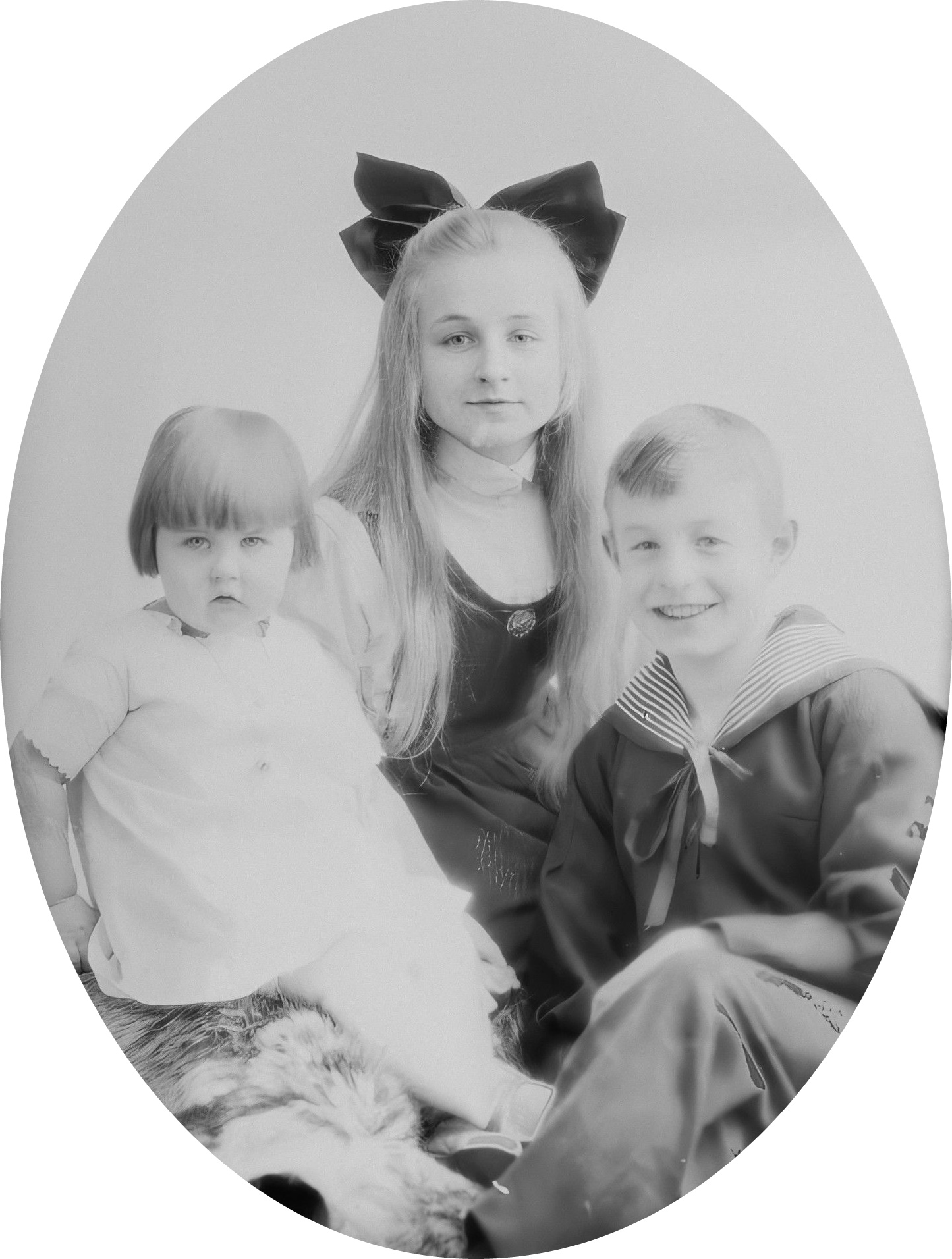 Bjørg, Thorstein og Eva Tangen