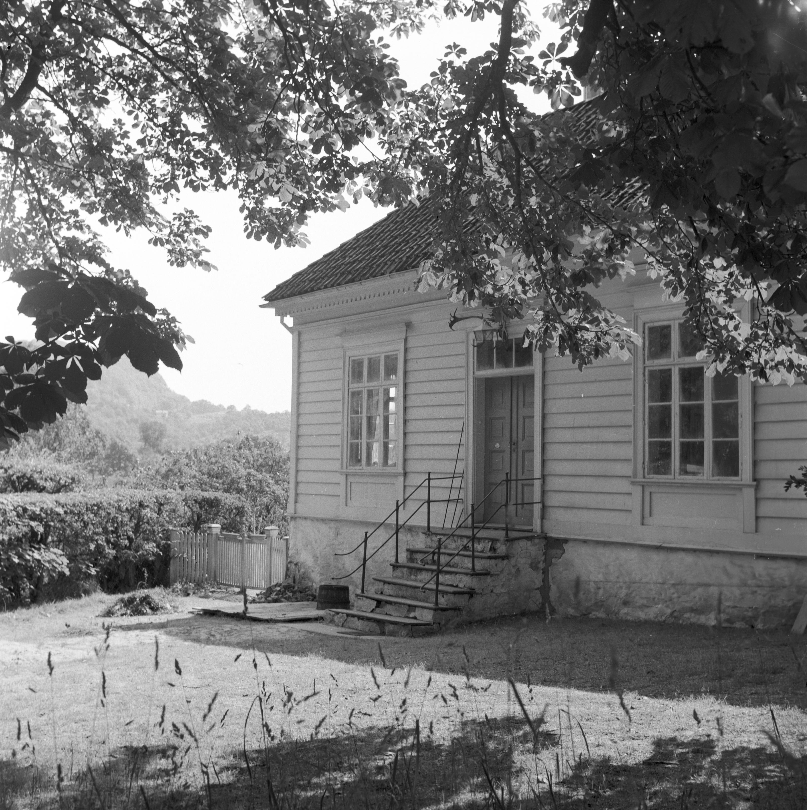 Fagerås Gård, 26. Juli 1959. Huset sett fra nord.