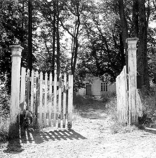 Fagerås Gård, 26. Juli 1959. Einar Bergersens hus sett fra nord.